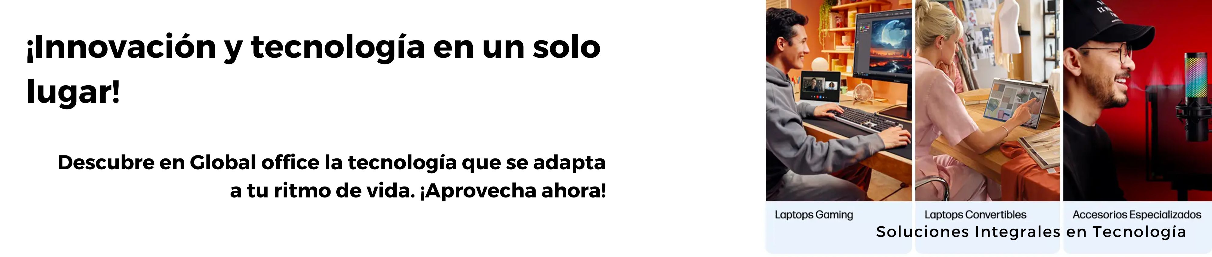 Compra laptops, impresoras, cámaras de seguridad y más en Global Office. Ofrecemos productos de tecnología, línea blanca, y sistemas CCTV con envío en todo México.